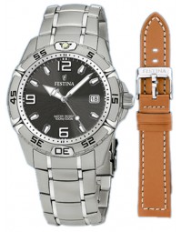 festina coffret analogique acier F16170-3