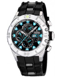 Festina chronographe acier et résine F16528-5