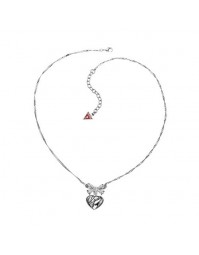 Guess collier pendentif coeur et noeud UBN81181