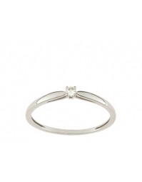 Christian Bernard-bague diamant or blanc QT011GB5