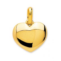 Pendentif coeur plaqué or + chaîne assortie 106227