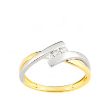 Bague bicolore or christian bernard PZ034XB4