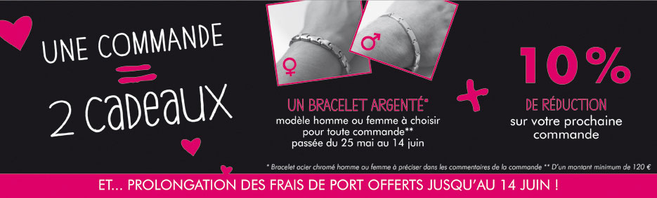 Bracelet offert pour 120€ d'achat